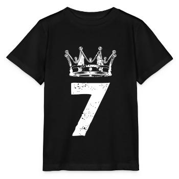 7 Couronne de numéros - T-shirt bio MINI CREATOR Stanley/Stella Enfant - noir - Devant - Mikhail (115cm)