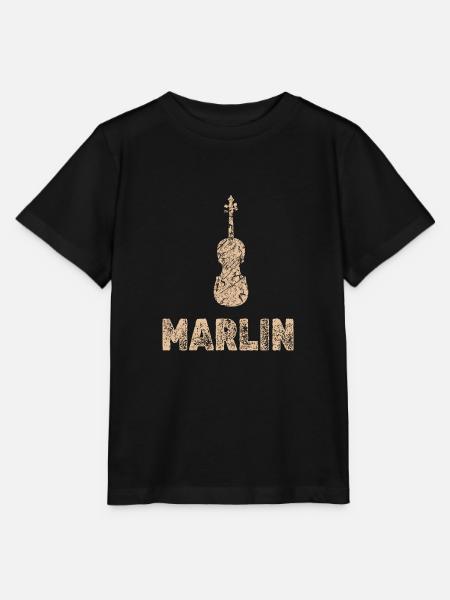 Marlin als Bratsche - Stanley/Stella Kinder T-Shirt MINI CREATOR  - Schwarz
