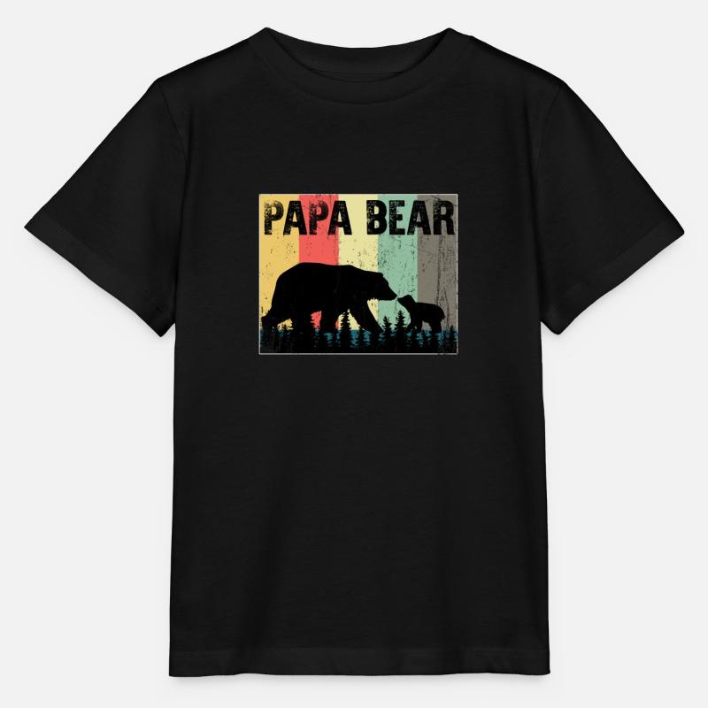 papabär - Stanley/Stella Kinder T-Shirt MINI CREATOR - Schwarz