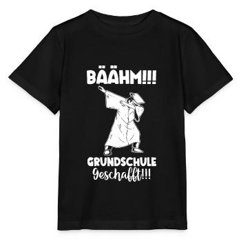 Grundschule geschafft, Schulkind, Geschenkidee - Stanley/Stella Kinder T-Shirt MINI CREATOR  - Schwarz - Vorne - Mikhail (115cm)