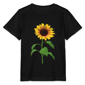 Sunflower Desgin - Stanley/Stella MINI CREATOR Kids’ T-Shirt - black - Front - Mikhail (115cm)