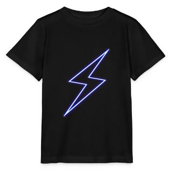 Neon Lightning Bolt - Stanley/Stella MINI CREATOR Kids’ T-Shirt - black - Front - Mikhail (115cm)
