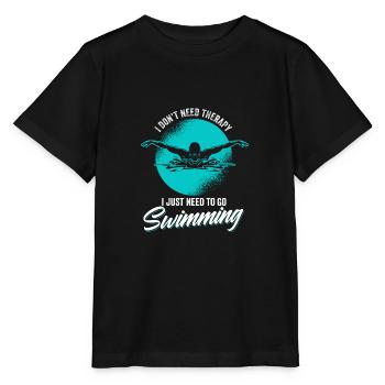Swimming swimming club competitive swimming - Stanley/Stella MINI CREATOR Kids’ T-Shirt - black - Front - Mikhail (115cm)