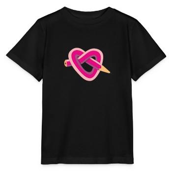 pencil heart - Stanley/Stella MINI CREATOR Kids’ T-Shirt - black - Front - Mikhail (115cm)