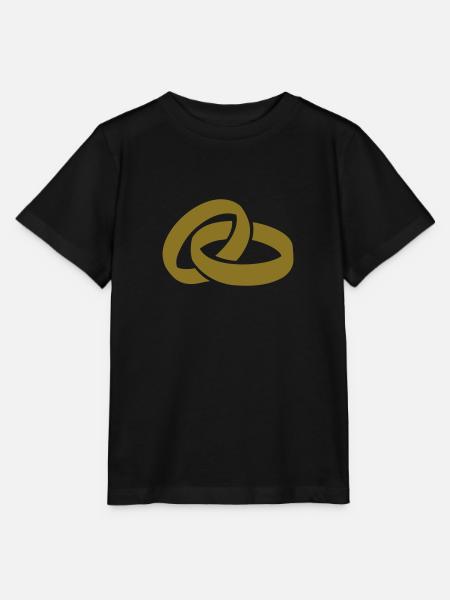 Ringe Hochzeit - Stanley/Stella Kinder T-Shirt MINI CREATOR - Schwarz