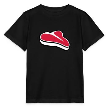 Steak - Stanley/Stella Kinder T-Shirt MINI CREATOR  - Schwarz - Vorne - Mikhail (115cm)
