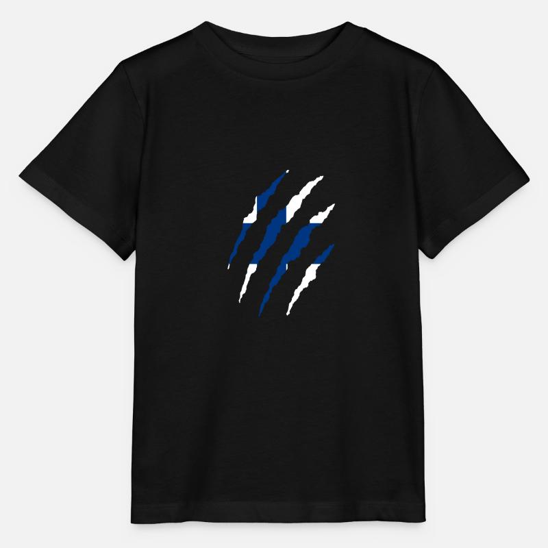 Drapeau finlandais, finlande - T-shirt bio MINI CREATOR Stanley/Stella Enfant - noir