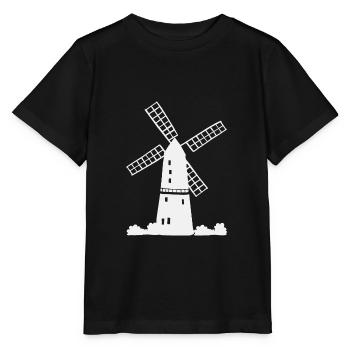 Windmill Holiday Holidays - Stanley/Stella MINI CREATOR Kids’ T-Shirt - black - Front - Mikhail (115cm)