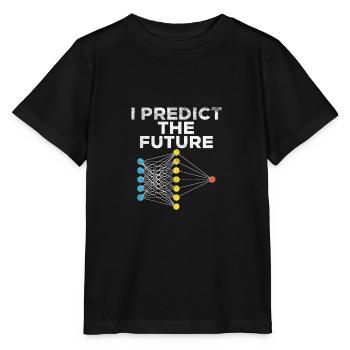 I Predict The Future For Machine Learning - Stanley/Stella MINI CREATOR Kids’ T-Shirt - black - Front - Mikhail (115cm)