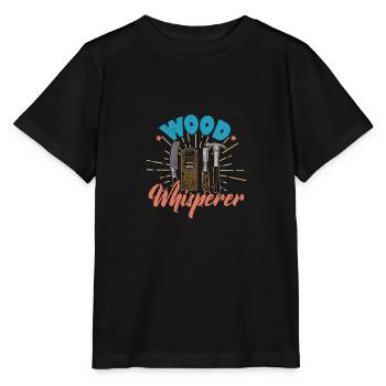 carpenter carpentry carpentry woodworker profession - Stanley/Stella MINI CREATOR Kids’ T-Shirt - black - Front - Mikhail (115cm)