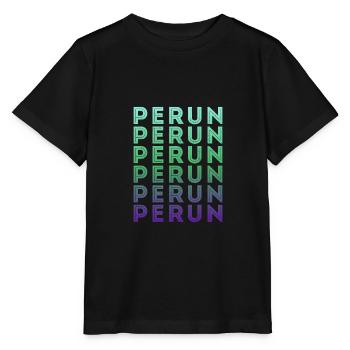 Mythes slaves péruns du slave païen - T-shirt bio MINI CREATOR Stanley/Stella Enfant - noir - Devant - Mikhail (115cm)