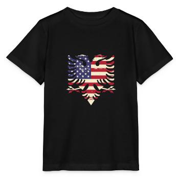 République d’Albanie Albanie Shqipëria Tirana Albanais - T-shirt bio MINI CREATOR Stanley/Stella Enfant - noir - Devant - Mikhail (115cm)