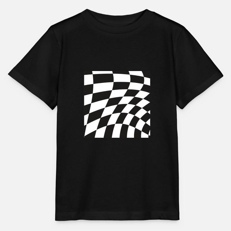 Optical illusion pattern shapes geometry gift - Stanley/Stella MINI CREATOR Kids’ T-Shirt - black