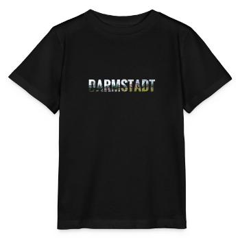City Skyline Darmstadt - Stanley/Stella Kinder T-Shirt MINI CREATOR  - Schwarz - Vorne - Mikhail (115cm)