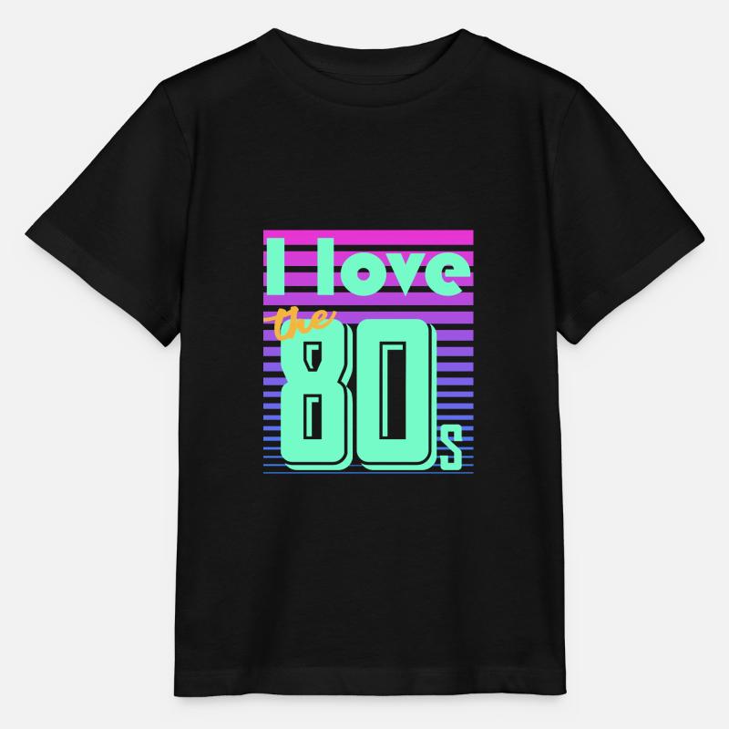 neon retro - Stanley/Stella Kinder T-Shirt MINI CREATOR - Schwarz