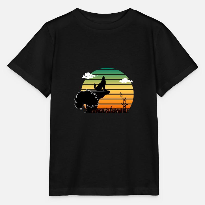 Wolf - Stanley/Stella Kinder T-Shirt MINI CREATOR - Schwarz