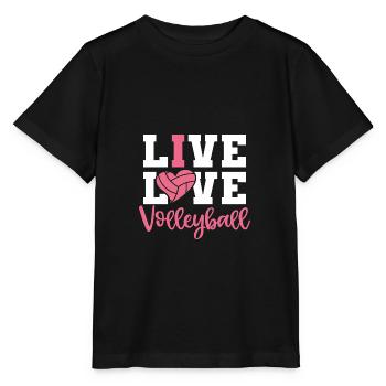 Volleyball player Volleyball player Volleyball - Stanley/Stella MINI CREATOR Kids’ T-Shirt - black - Front - Mikhail (115cm)