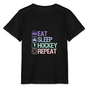 Hockey féminin - T-shirt bio MINI CREATOR Stanley/Stella Enfant - noir - Devant - Mikhail (115cm)