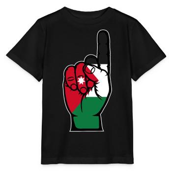 Drapeau jordanien numéro 1 - T-shirt bio MINI CREATOR Stanley/Stella Enfant - noir - Devant - Mikhail (115cm)
