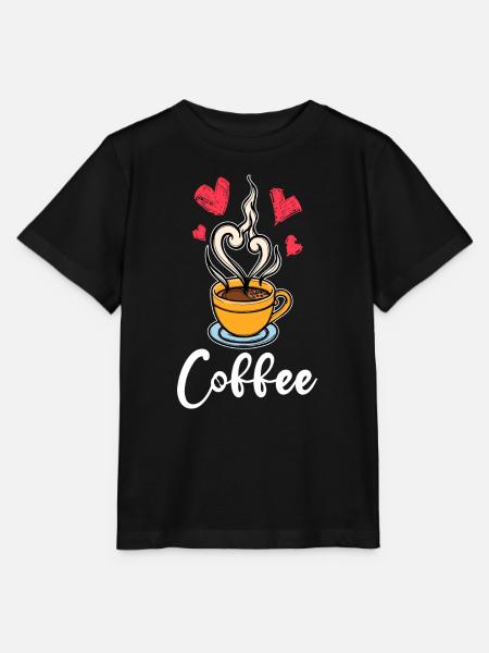 Koffein Kaffee Trinken Kaffeetrinker Spruch - Stanley/Stella Kinder T-Shirt MINI CREATOR - Schwarz