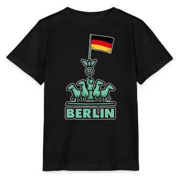 Berlin - Stanley/Stella Kinder T-Shirt MINI CREATOR  - Schwarz - Vorne - Mikhail (115cm)