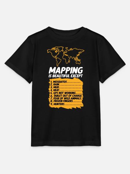 Kartografie Design - Stanley/Stella Kinder T-Shirt MINI CREATOR - Schwarz