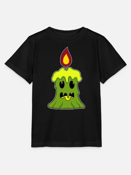 Kerze Halloween - Stanley/Stella Kinder T-Shirt MINI CREATOR - Schwarz