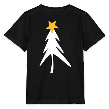 Sapin Étoile Noël Noël skandi - T-shirt bio MINI CREATOR Stanley/Stella Enfant - noir - Devant - Mikhail (115cm)