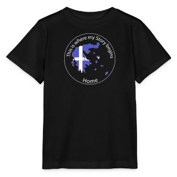 Where my story begins | Griechenland Greece - Stanley/Stella Kinder T-Shirt MINI CREATOR  - Schwarz - Vorne - Mikhail (115cm)