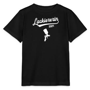 Lackiererin 2024 Ausbildung Prüfung Malerin - Stanley/Stella Kinder T-Shirt MINI CREATOR  - Schwarz - Vorne - Mikhail (115cm)