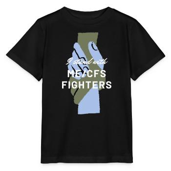 ME/SFC Je me tiens avec les combattants de l’EM/SFC blanc - T-shirt bio MINI CREATOR Stanley/Stella Enfant - noir - Devant - Mikhail (115cm)