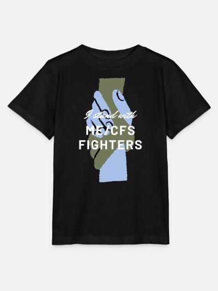 ME/CFS I stand with ME/CFS Fighters white - Stanley/Stella Kinder T-Shirt MINI CREATOR - Schwarz