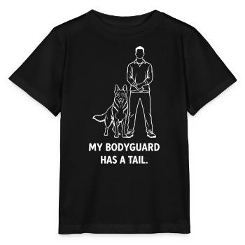 My bodyguard has a cock. - Stanley/Stella MINI CREATOR Kids’ T-Shirt - black - Front - Mikhail (115cm)