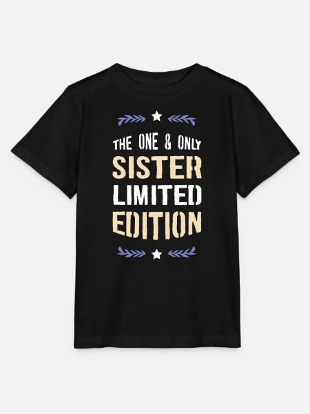Einzige Schwester Limited Edition - Stanley/Stella Kinder T-Shirt MINI CREATOR - Schwarz