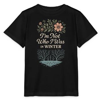 Croissance consciente, Renouvellement printanier, - T-shirt bio MINI CREATOR Stanley/Stella Enfant - noir - Devant - Mikhail (115cm)