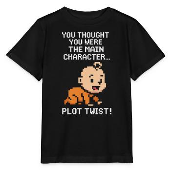 Plot Twist: Kind ist Hauptfigur | Gamer-Eltern - Stanley/Stella Kinder T-Shirt MINI CREATOR  - Schwarz - Vorne - Mikhail (115cm)