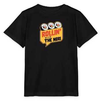 Speech Bubble Sushi - Stanley/Stella MINI CREATOR Kids’ T-Shirt - black - Front - Mikhail (115cm)