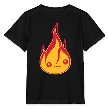 suess gesicht niedlich klein comic cartoon feuer f - Stanley/Stella Kinder T-Shirt MINI CREATOR  - Schwarz - Vorne - Mikhail (115cm)