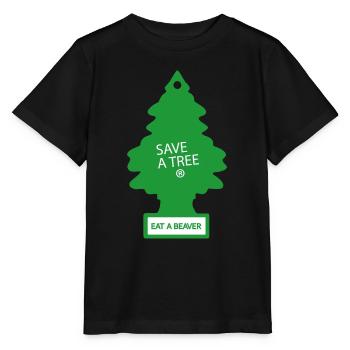 Speichern Sie einen Baum - Stanley/Stella Kinder T-Shirt MINI CREATOR  - Schwarz - Vorne - Mikhail (115cm)