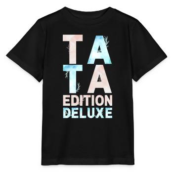 TATA EDITION DELUXE PASTEL ROSE BLEU - T-shirt bio MINI CREATOR Stanley/Stella Enfant - noir - Devant - Mikhail (115cm)