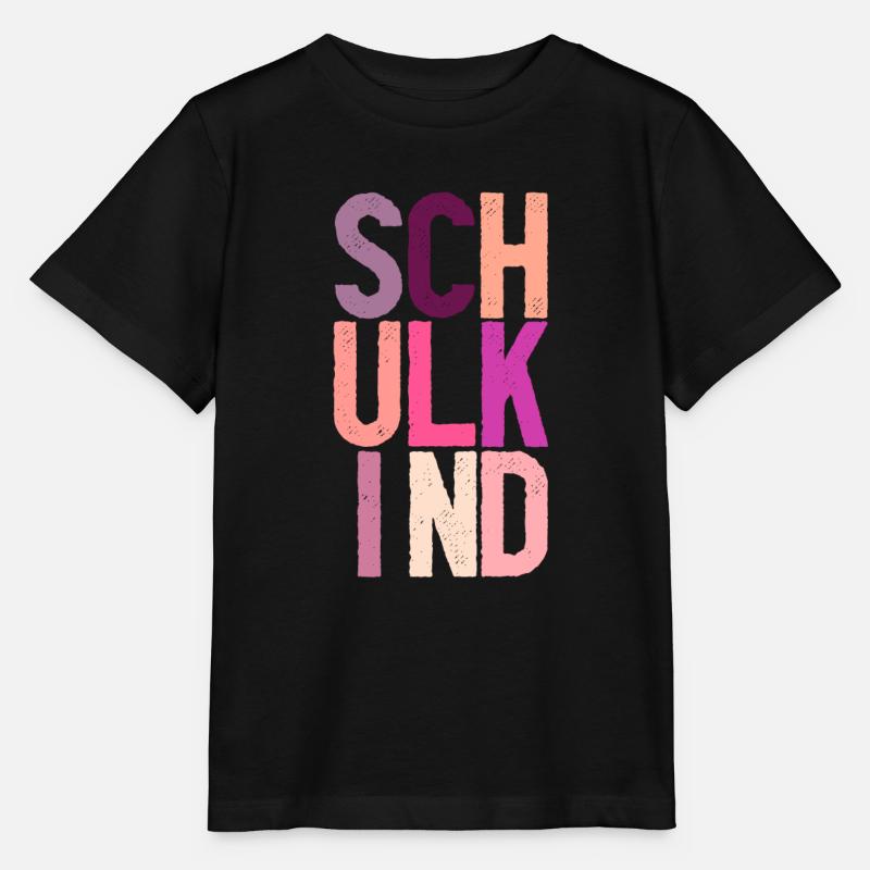 Schulkind Mädchen 2 - Stanley/Stella Kinder T-Shirt MINI CREATOR  - Schwarz