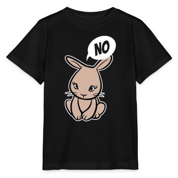 No, I don't have to! - Rabbit - Saying - Stanley/Stella MINI CREATOR Kids’ T-Shirt - black - Front - Mikhail (115cm)