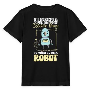 Technicien en robotique mécanique Android - T-shirt bio MINI CREATOR Stanley/Stella Enfant - noir - Devant - Mikhail (115cm)