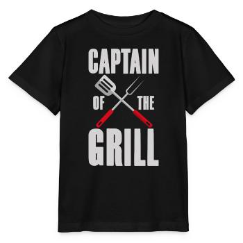 Capitaine du Grill 4 - T-shirt bio MINI CREATOR Stanley/Stella Enfant - noir - Devant - Mikhail (115cm)