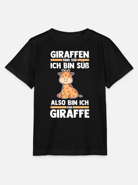 Giraffe Giraffen - Stanley/Stella Kinder T-Shirt MINI CREATOR - Schwarz