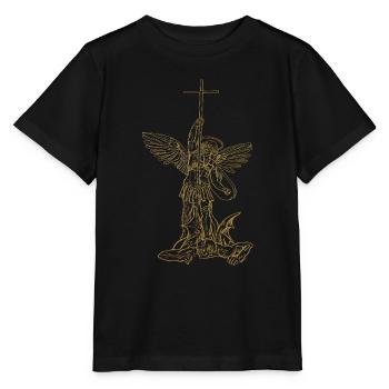 Michael Archange Saint Christian Angels Saint SNK - T-shirt bio MINI CREATOR Stanley/Stella Enfant - noir - Devant - Mikhail (115cm)