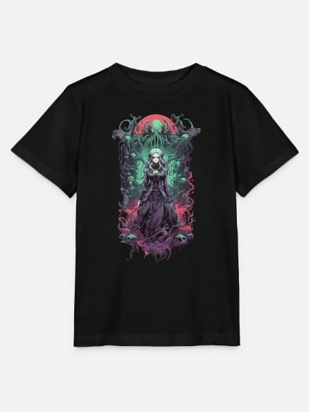 Gothic Aesthetic Unterwelt Anime witchcraft Girl - Stanley/Stella Kinder T-Shirt MINI CREATOR - Schwarz