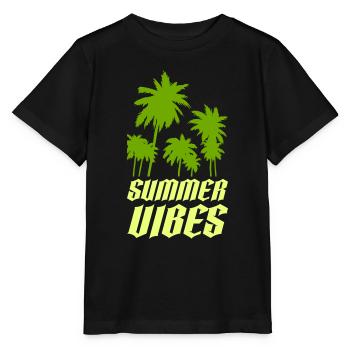 summer vibes - Stanley/Stella Kinder T-Shirt MINI CREATOR  - Schwarz - Vorne - Mikhail (115cm)
