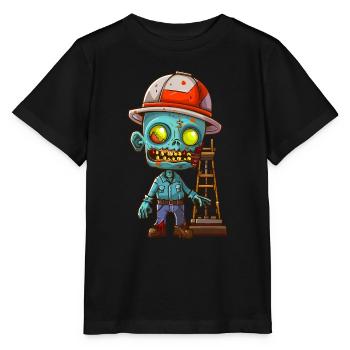 Halloween des travailleurs de la plate-forme pétrolière - T-shirt bio MINI CREATOR Stanley/Stella Enfant - noir - Devant - Mikhail (115cm)