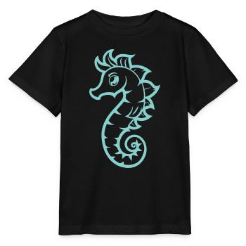 Hippocampe Hippocampe - T-shirt bio MINI CREATOR Stanley/Stella Enfant - noir - Devant - Mikhail (115cm)